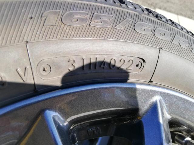 KOSEI(光生)  QRASIZ VS6 スポークホイール  + TOYO(トーヨー) OBSERVE GARiT GIZ  165/60R14 2022年製造