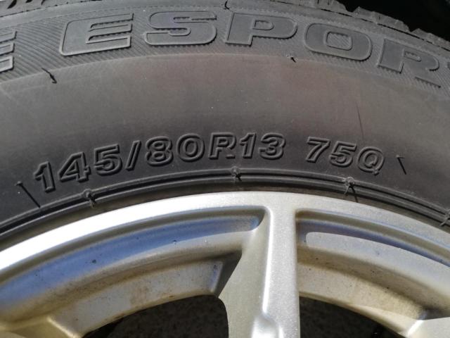 STRANGER スポークホイール + AUTOBACS ICE ESPORTE 145/80R13 2024年製造
