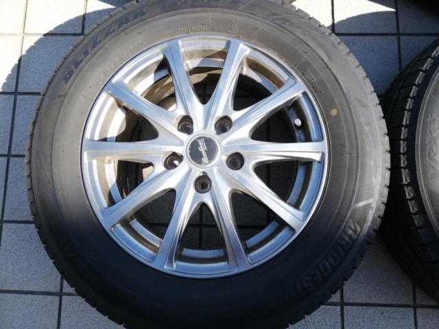 【MARUKA SERVICE】MANARAY SPORT EUROSPEEDスポークホイール + 【BRIDGESTONE】VRX3 195/65R15 2021年製造
