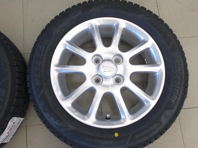 ダイハツ純正(DAIHATSU)  10本スポーク  + BRIDGESTONE(ブリヂストン) VRX3