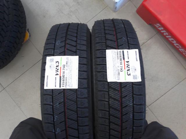 ダイハツ純正(DAIHATSU)  10本スポーク  + BRIDGESTONE(ブリヂストン) VRX3