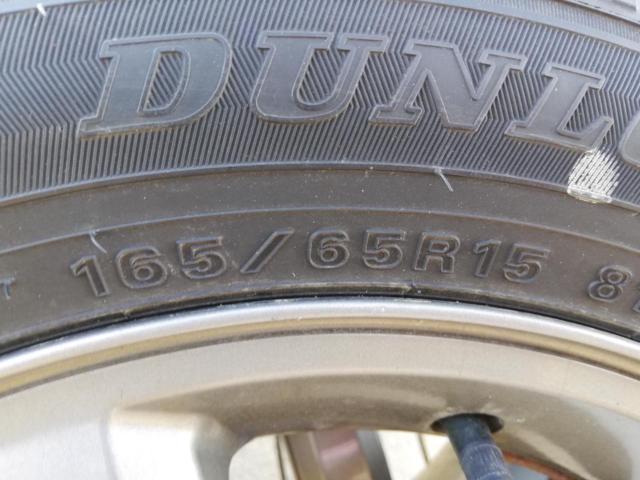 【スズキ純正】 Kei ワークス 純正ホイール + 【DUNLOP】WM02 165/65R15 2021年製造