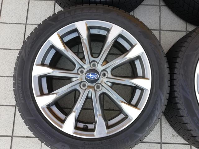 スバル純正 インプレッサスポーツ純正アルミホイール+BRIDGESTONE VRX3 205/50R17