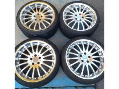 【Carlsson(カールソン)】  CR1/16 RS+【MARSHAL】MU12 245/35R19※2本パンク修理跡あり 1本サイド傷あり