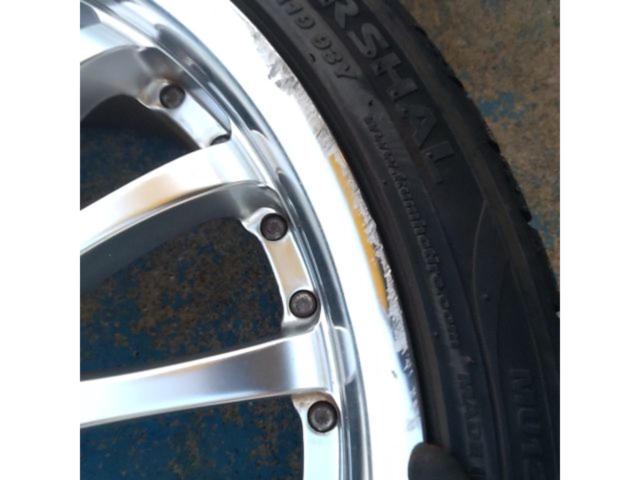 【Carlsson(カールソン)】  CR1/16 RS+【MARSHAL】MU12 245/35R19※2本パンク修理跡あり 1本サイド傷あり