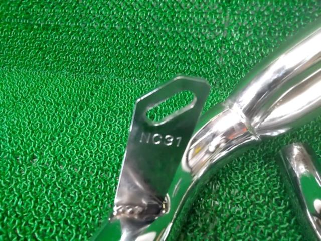 ワケアリ【Pretty Racing】メッキフルエキゾーストマフラー 4-2-1管 NC31/CB400SF※カット加工あり