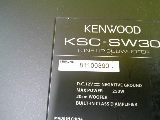 KENWOOD
KSC-SW 30