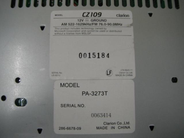 Clarion CZ109