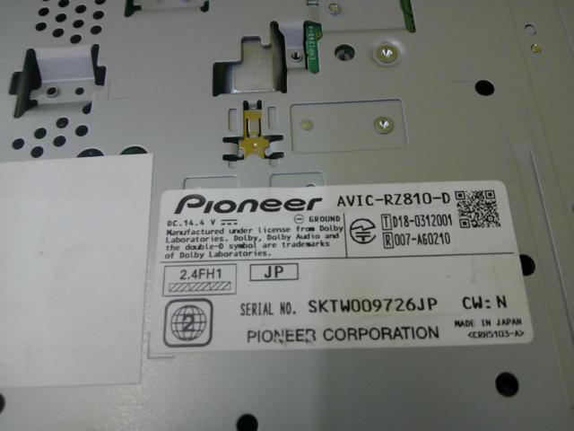 carrozzeria
AVIC-RZ810-D