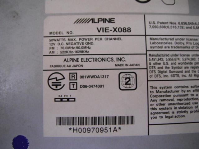 ALPINE
ALPINE
VIE-X088