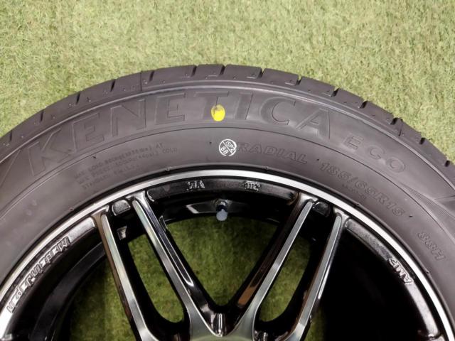 [4H] 【タイヤラベル付きセット!】 WedsSport SA-77R [WBC] + KENDA KENETICA ECO KR203 185/65R15 2026年モデル