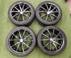 ☆9月お買い得品☆[114.3-5H] 【ラベル付き☆街乗りスポーツタイヤセット!】 LM SPORT CROSS10 + DUNLOP DIREZZA DZ102
