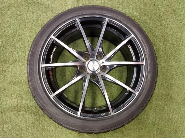 ☆9月お買い得品☆[114.3-5H] 【ラベル付き☆街乗りスポーツタイヤセット!】 LM SPORT CROSS10 + DUNLOP DIREZZA DZ102
