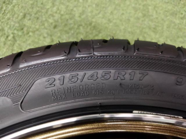 ☆9月お買い得品☆[100-5H] 【タイヤラベル付きセット!※1本表リム振れ、少し曲がり有り】 EMOTION ZR10 + KENDA KAISER KR20