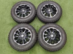 【N-VANなど☆人気のマット系アルミセット!】 MUD BAHN XR-600S + YOKOHAMA GEOLANDAR M/T G003 145/80R12 2024年モデル