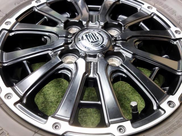 【N-VANなど☆人気のマット系アルミセット!】 MUD BAHN XR-600S + YOKOHAMA GEOLANDAR M/T G003 145/80R12 2024年モデル