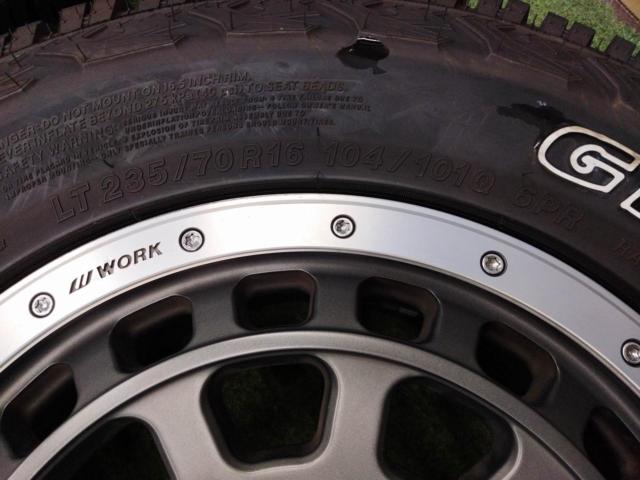 [114.3-5H] 【人気☆SUVセット!】 WORK CRAG T-GRABIC + YOKOHAMA GEOLANDAR X-AT 235/70R16 2026年モデル