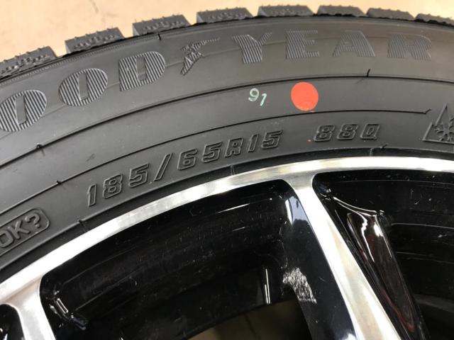 ☆ 100-5H 10系シエンタ ☆ BADX(バドックス) D.O.S.(ディーオーエス) スポークホイール + GOODYEAR ICENAVI 8