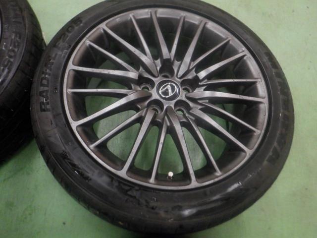 6LEXUS LS460 Fスポーツ 後期純正 アルミホイール(BBS製 RV748)+MINERVA RADIAL F205