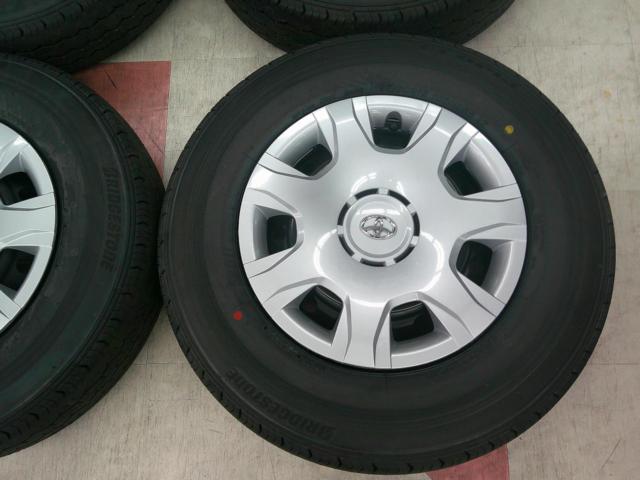 【トヨタ純正】 TOYOTA ハイエース200系 純正スチールホイール+BRIDGESTONE ECOPIA RD613