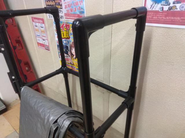 メーカー不明 タイヤラック カバー付き