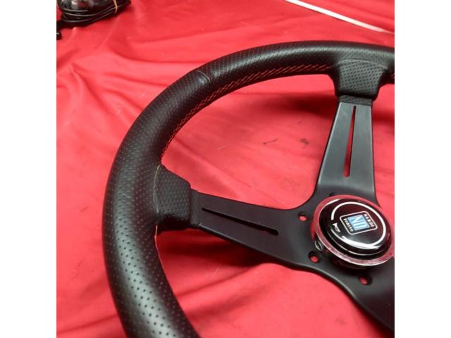 【NARDI】Deep Corn 35 Black / black spokes ディープコーンステアリング 350mm