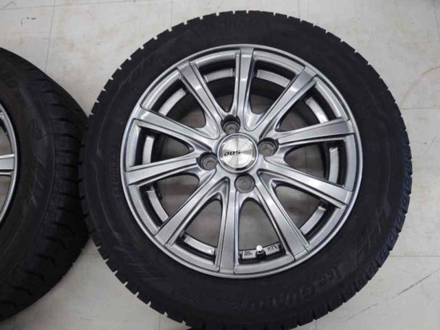 BADX(バドックス) D.O.S.(ディーオーエス)    + YOKOHAMA(ヨコハマ) iceGUARD iG60 165/65R14 100-4H 4本セット