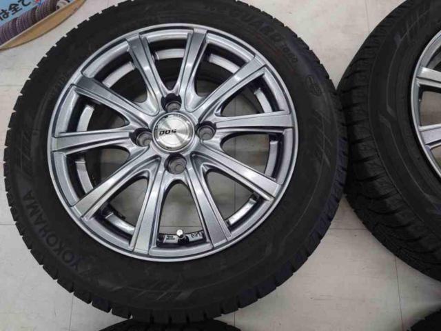 BADX(バドックス) D.O.S.(ディーオーエス)    + YOKOHAMA(ヨコハマ) iceGUARD iG60 165/65R14 100-4H 4本セット