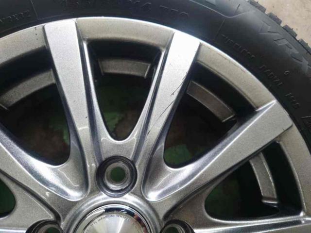 【2026年製造!】YOKOHAMA STANDARD WHEEL GRASS  + BRIDGESTONE BLIZZAK VRX3 155/65R14 100-4H 4本セット