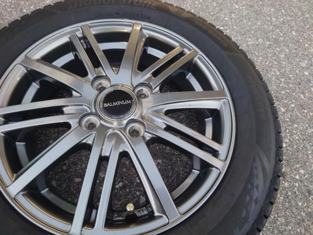 BRIDGESTONE(ブリヂストン) BALMINUM(バルミナ)    + BRIDGESTONE(ブリヂストン) BLIZZAK VRX3 155/65R14 4本セット