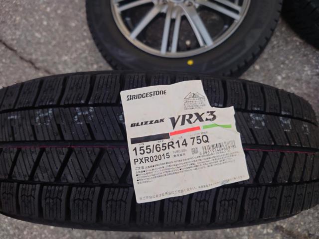 BRIDGESTONE(ブリヂストン) BALMINUM(バルミナ)    + BRIDGESTONE(ブリヂストン) BLIZZAK VRX3 155/65R14 4本セット