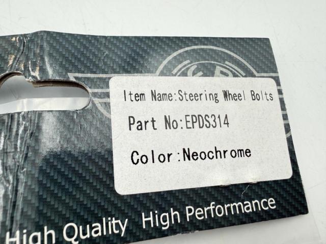 EPMAN ステアリングホイール用ボルト チタンカラー 6個