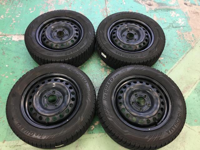 ホンダ GB5 フリード 純正 スチールホイール  + YOKOHAMA iceGUARD iG60