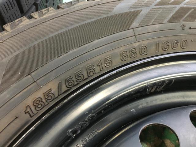 ホンダ GB5 フリード 純正 スチールホイール  + YOKOHAMA iceGUARD iG60