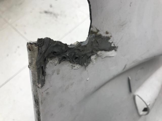 HONDA 純正サイドカウル 塗装ベースに