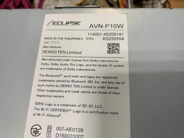 ECLIPSE AVN-P10W