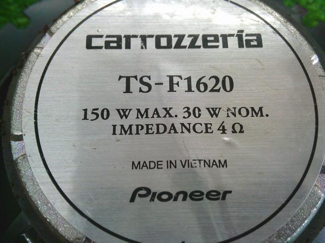 carrozzeria TS-F1620 