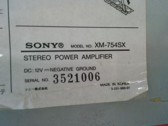 SONY
XM-754SX