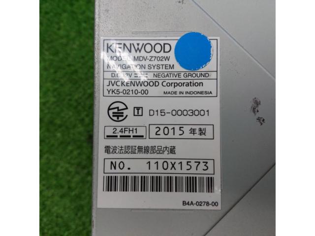 ワケアリ KENWOOD MDV-Z702W