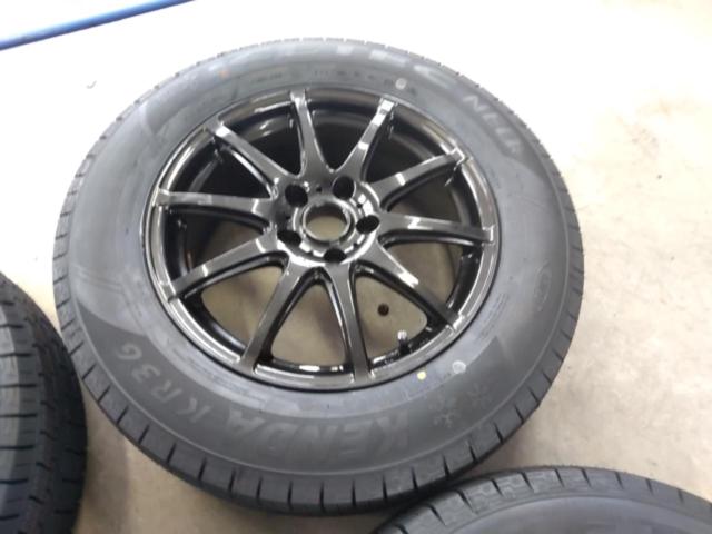 新品スタッドレスタイヤ付き! メーカー不明スポークホイール  + KENDA(ケンダ) KR36