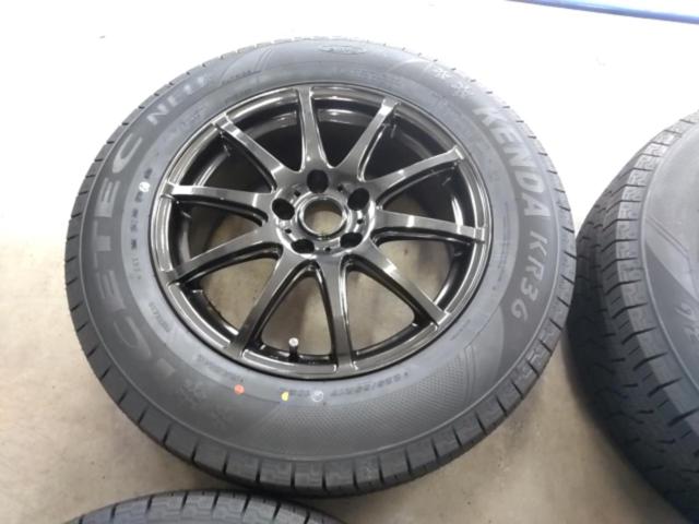 新品スタッドレスタイヤ付き! メーカー不明スポークホイール  + KENDA(ケンダ) KR36