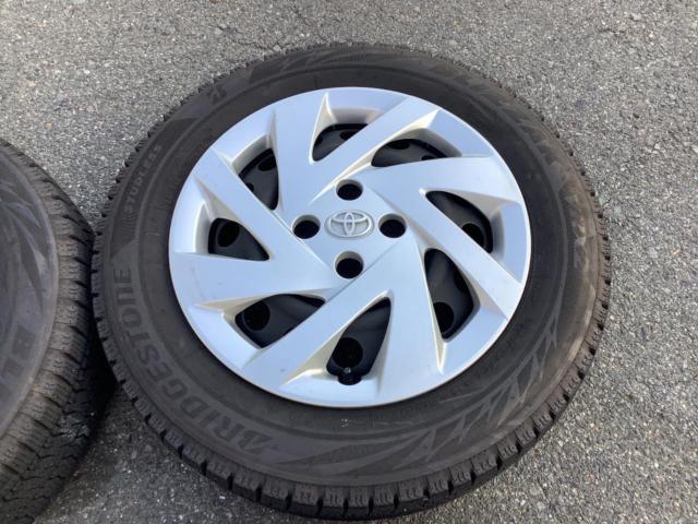 TOYOTA アクア スチールホイール + BRIDGESTONE VRX2