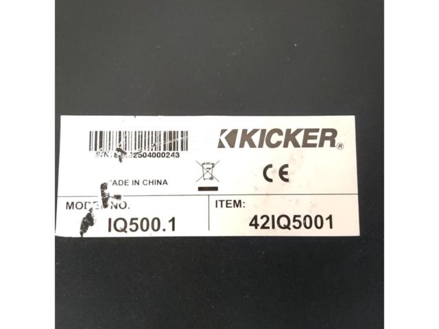 KICKER IQ500.1 パワーアンプ
