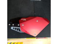 【OVER RACING】サイドカバー Type2 L RED