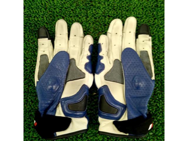【KUSHITANI】レザーグローブ BL/WH