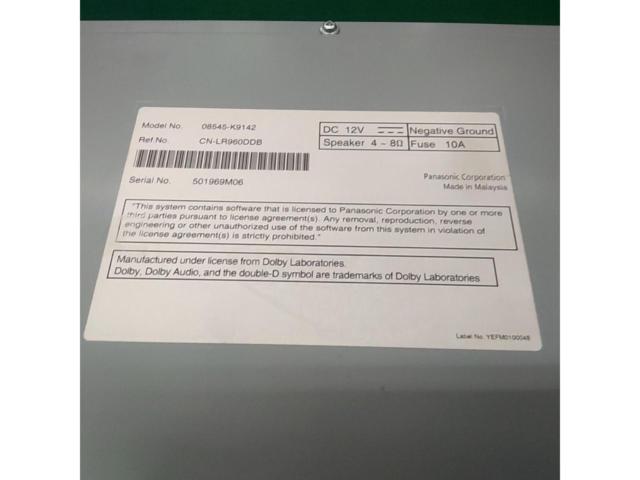【ダイハツ純正】NSZN-Y71D ディーラーOPナビ