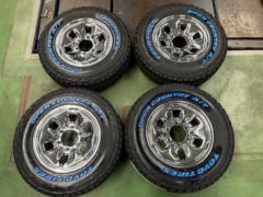 トヨタ純正(TOYOTA)  100系ハイエース純正オプションメッキスチール  + TOYO(トーヨー)  OPENCOUNTRY A/T