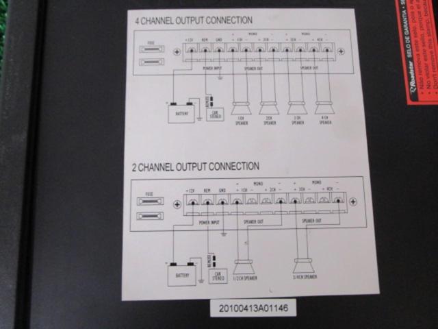 Roadstar RS-4510AMP POWER ONE(クラス:AB)