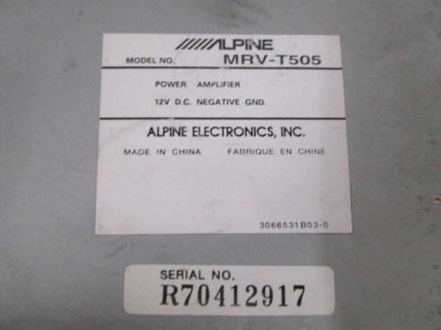 ALPINE MRV-T505【2chパワーアンプ】