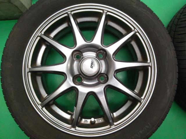 イエローハット SPORT ABELIA 10本スポーク ホイールのみ4本